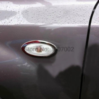 For Nissan X-Trail T31 Door Lights Side Lamp Cover Trim Frame XTrail X Trail Car-styling accessories 2008-2013