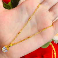 Kalung bambu sedang panjang 45,co 2 barang di mnc jewellery dapat 1 perhiasan cantik Kuning