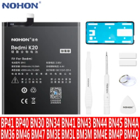 NOHON BP41 BM47 BN30 BM3E BN41 BN43 BM3L BN45 BN4A Battery For Xiaomi Redmi K20 K30 Pro 4A 5A 5 Plus 3 3S 4X Replacement Bateria