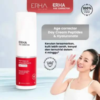 ERHA Age Corrector Day Cream - Krim Pelembab Wajah Pagi Anti Aging + Peptides & Hyaluronate