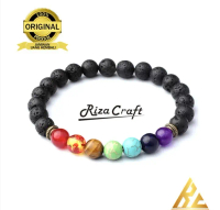 Gelang Batu Lava Chakra Cakra ASLI Original