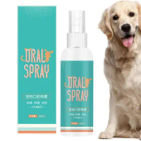Breath Freshener Spray 100ml Oral Care Spray For Dog Gingivitis Multifunctional Pet Oral Solution Mouthwash Dog Breath Freshener