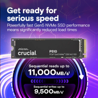 Crucial P510 2TB PCIe Gen 5 NVMe M.2 SSD - CT2000P510SSD8- Bảo hành chính hãng 5 năm