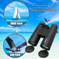 Handheld Telescopes 10X Magnify Powerful Binoculars Outdoor Huntings Travelling Waterproof 42mm Objective Lens Telescopes