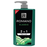【Đang hot】 【Sản phẩm bán chạy】 Tắm Gội 2in1 Romano 650g (Xanh lá)