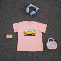 OLEENA - BAJU KAOS ANAK SNOOPY BUS / KAOS KATUN ANAK SNOOPY BUS SCHOOL
