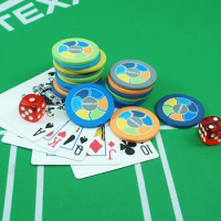 10PCS/LOT 39mm Customized Ceramic Poker Chip Sets New Design Casino Chips Wholesale