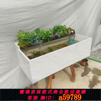 【台灣公司 可打統編】古法養魚缸陶瓷缸水草綠植雨林微景觀流水造景魚箱龜箱