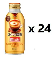 朝日Asahi Wonda 極濃微糖咖啡(樽裝) - 原箱 370克x24 新舊包裝隨機發送 [平行進口] 8818