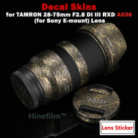 Lens Sticker for Tamron 28-75 f2.8 Wrap Cover Film Tamron 28-75MM F/2.8 DI A036 (Sony E-Mount) Lens Decal Skins Protector Coat