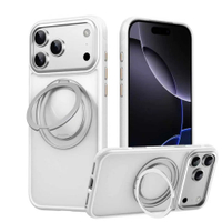 360 ° Rotating Stand Magnetic matte Phone Case For iPhone 17 Air 17 Pro Max 16 Pro Max 16e 15 14 13