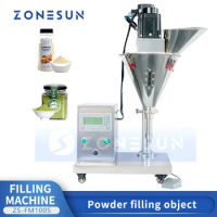 ZONESUN Electric Semi Automatic Filling Machine Powder MotorFine Dry Bleaching Detergent Powder Auger Dosing Dispenser ZS-FM100S