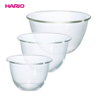 【領券滿額折100】 日本【Hario】 MXPN-3704 厚實耐熱玻璃大容量調理碗3入組 (900ml+1500ml+2200ml)