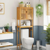 Freestanding Toilet Shelf Space Saver Rack Stand for Laundry Room Bathroom Furniture Balcony Over The Toilet Storage Cabinet