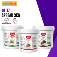 Deliz Spread Italian Hazelnut Chocolate/ Matcha Latte/ Belgian Chocolate 3KG