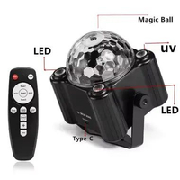 Lampu Sorot LED Beam Disco KTV Voice Control Glow Light 9W
