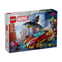 【LEGO 樂高】漫威超級英雄系列 76310 鋼鐵人汽車和黑豹大戰紅浩克(Iron Man 漫威電影 禮物)