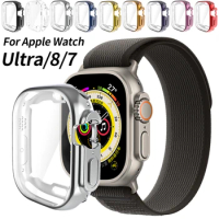Watch Cover For Apple Watch Case Series 7/8 41mm 45mm Screen Protector 654 44mm 40mm 42mm 38mm Bumper for iWatch Ultra 49mm Case
