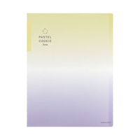 KOKUYO Pastel Cookie Sora收納資料夾30枚-黃紫