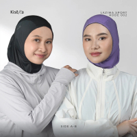 LAZIMA SPORT 00 - 002 | Kerudung Hijab 2 Warna | Jilbab Praktis Cantik | Bergo SPORT