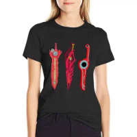 Xenoblade Swords T-shirt tees tops female korean Women's clothes