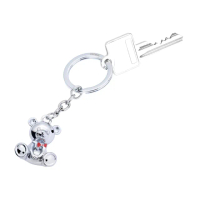 【Troika】泰迪熊鑰匙圈 3D Teddy Bear Charm in Chrome(背包吊飾 禮物推薦)