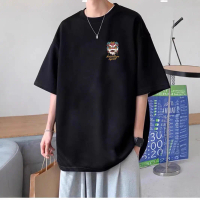 Men's Quick Dry T-Shirt Short Sleeve Round Neck Hong Kong Style Oversized Fit Casual Print Tee Light