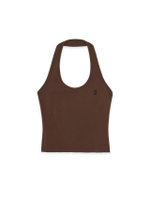 เสื้อคล้องคอ ผู้หญิง  Halterneck Sleeveless T-Shirt รุ่น 3FTOB6063 43BRN สีน้ำตาล