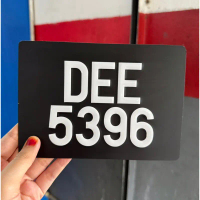 β’Dβ’ NUMBER PLATE KETUK ALUMINIUM MOTOR SIZE STANDART JPJ