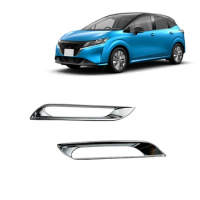 2PCS Rear Fog Light Lamp Cover Trim Bezel Protective Car Accessories Replacement Parts For Nissan Note E13 2021 2022 RHD