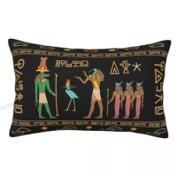 Egyptian Civilization Printed Pillow Case Backpack Coussin Covers Soft Home Decor Pillowcase