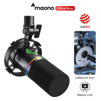 สินค้าที่ขายดีที่สุดของเดือนนี้ โปรโมชั่น Maono PD200X ไมโครโฟนไดนามิก USB XLR RGB XLR สําหรับ PC โท