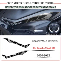 Motorcycle Boomerang Side Protection Sticker Scratch Resistant 3D Epoxy Resin Decorative sticker for Yamaha TMAX 560 2020-2022