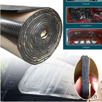 1Roll 25x50cm 5mm Car Damping Sound Proofing Deadening Car Truck Anti-noise Sound Insulation Cotton Heat Closed Cell Foam NEW