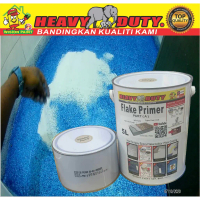 (5L) PRIMER COAT EPOXY / WP FLAKE PRIMER EPOXY ASAS UNTUK FLAKE WARNA LANTAI / BASE COAT / PRIMER /