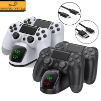Dinofire Controller Charger for PS4/PS5 Original Controller Dual Gamepads Fast Charging Station For Playstation4 Playstation5