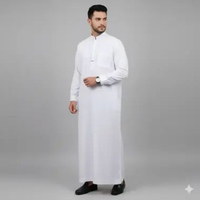 Baju Muslim Pria Dewasa Jubah Gamis Katun Silky Adem Elegan – Cocok untuk Haji Umroh & Ibadah Harian