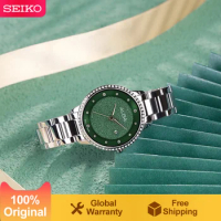 SEIKO Alba Quartz Watch For Women 3Bar Waterproof Starry Sky Small Diamond 4 Color Metal Strap Fashion Ladies Watches