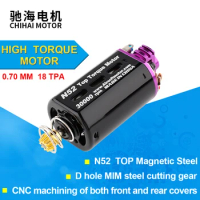 CHF-480WA-7018T N52 Nd-Fe-B 18TPA High Torque AEG Motor 30K Short Type With Vented Case Ver.3 Gearbox For Gel Blaster Toy