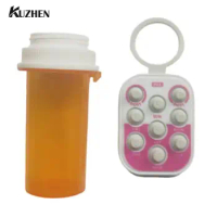 Pill Popper Memory Aid Medication Dose Tracker Reminder Button Record Box  Tool