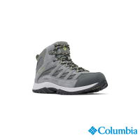 【Columbia 哥倫比亞官方旗艦】男款-CRESTWOOD™Omni-Tech防水高筒登山鞋-灰色(UBI53710GY/IS)