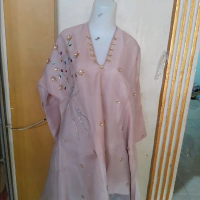 baju bodo motif baby doll wrna cream Wanita Setelan