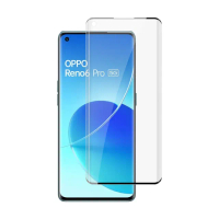 OPPO Reno6 Pro 5G 6.55吋 曲面黑半膠高清鋼化膜手機保護貼(3入 Reno6Pro保護貼 Reno6Pro鋼化膜)