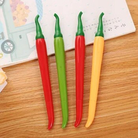 3 Pieces Cute Cartoon Kawaii Chili Paprika Vegetables Pen Creative School Office Gel Pens Gift Supplies Stationery