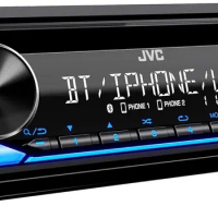 JVC KD-SR87BT Bluetooth CD Car Stereo with USB Port – AM/FM Radio, MP3 Player, High Contrast LCD, Detachable Face Plate