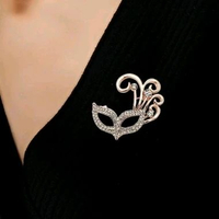[Mamimoe.inc] Masquerade Mask Brooch / Bros Unik Bentuk Topeng / Bros Import Lucu Cantik Viral Kekin
