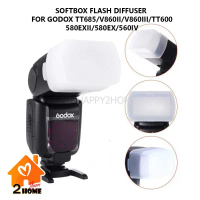Softbox Flash For Godox , Canon , Yongnuo TT600, TT685 ,V850 , V860 , V860II , V860III 580EX , 580
