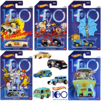 Hot Wheels Warner Bros 100th Anniversary Looney Tunes Car Toys for Boys Cars Disney Diecasts Vehicles Hotwheels Model Car 1/64