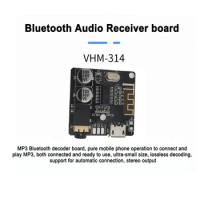 DIY Bluetooth-compatible 5.0 Audio Receiver board BT VHM-314 MP3 Lossless Decoder Board Micro USB Stereo Music Module With Case