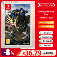 Monster Hunter Rise Nintendo Switch Game Deals 100% Official Original Physical Game Card for Switch OLED Lite Game Console